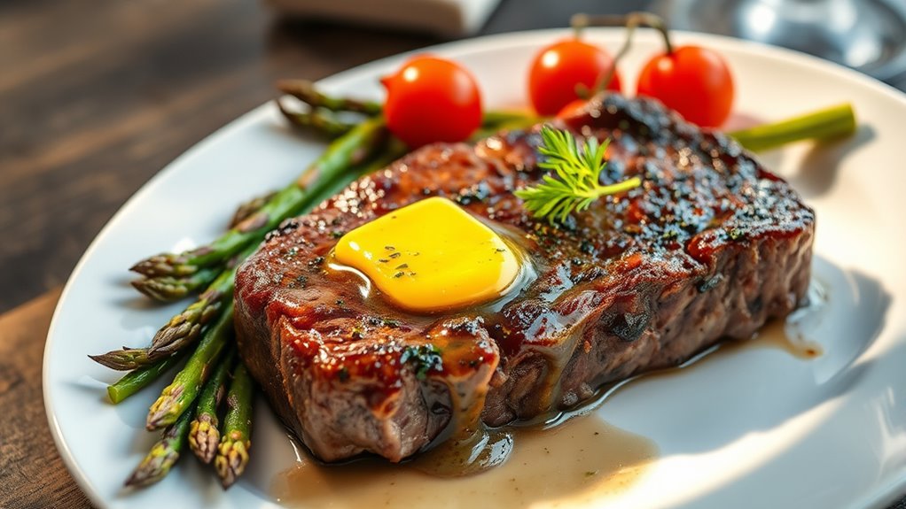 juicy herb infused steak