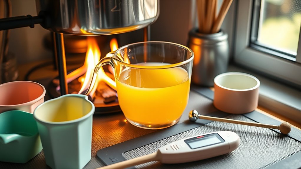 melt stir strain cool