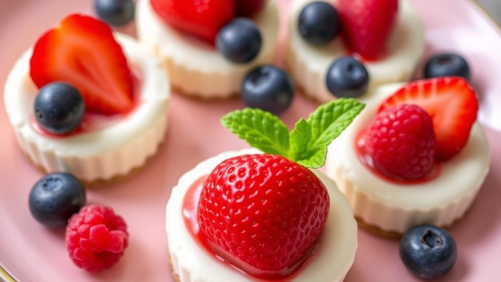 no bake berry cheesecake bites