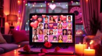 organize online romantic celebration