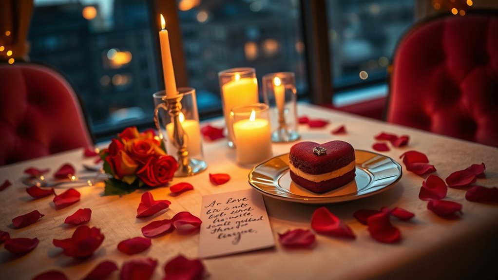 personalized romantic candle decor