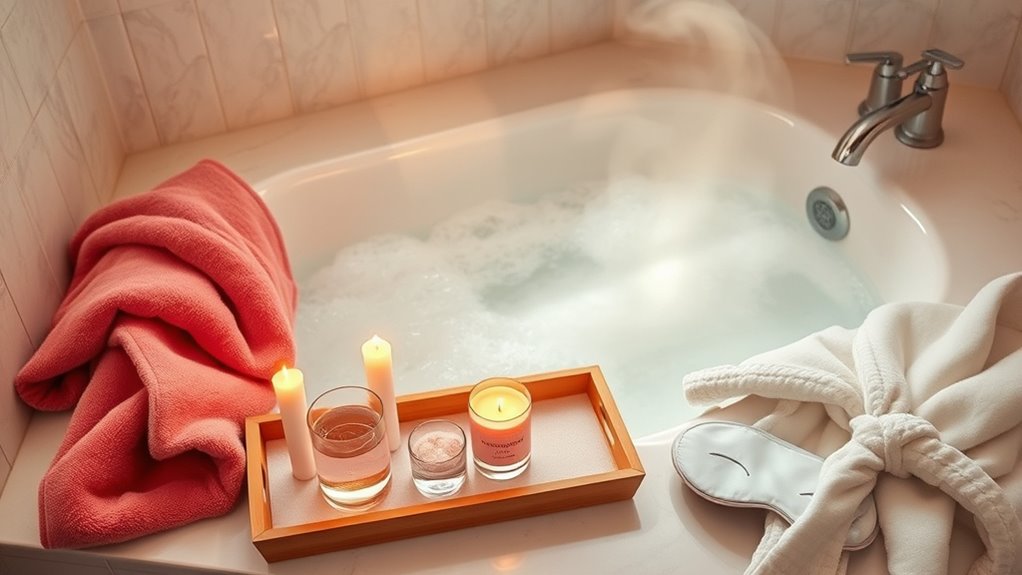prioritize calming self care routines