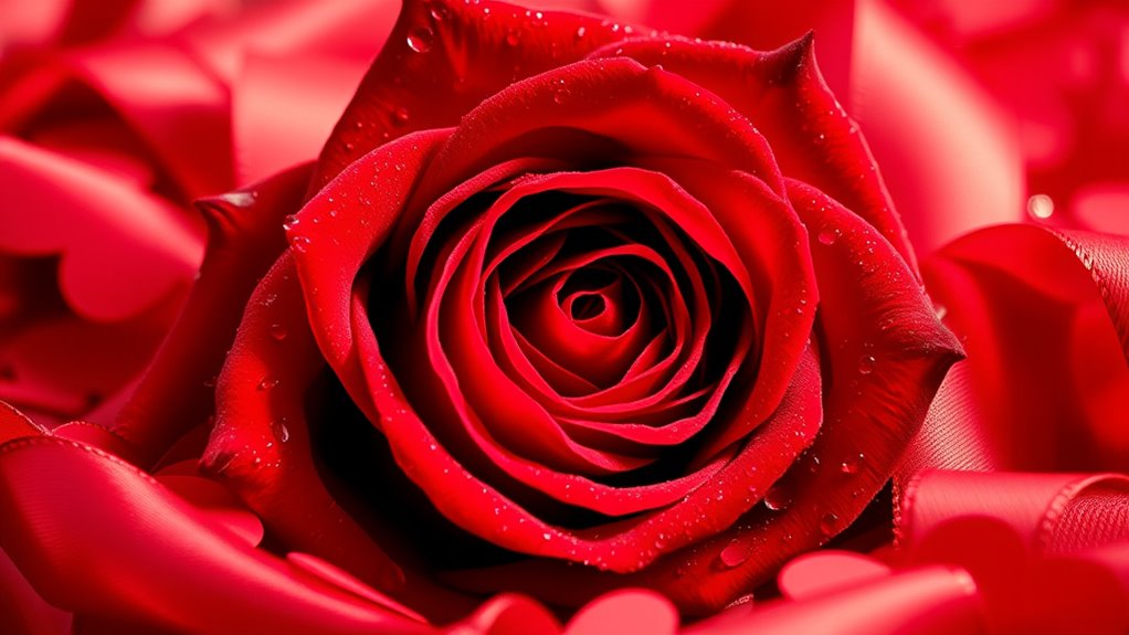 red embodies love passion