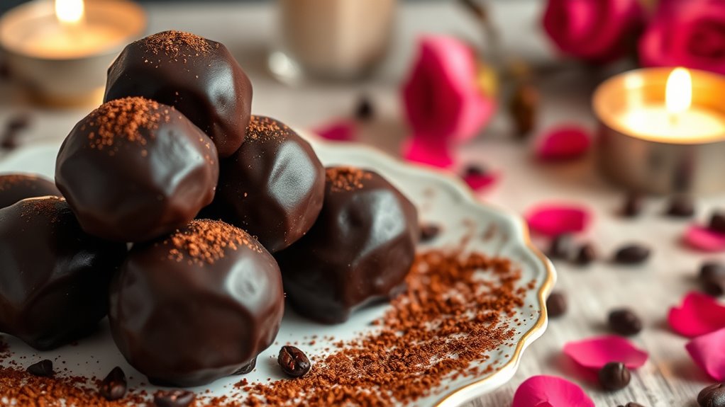rich coffee chocolate treats
