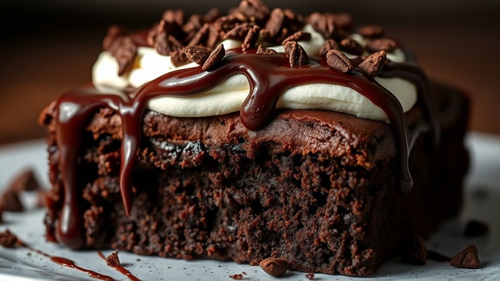rich fudgy chocolate brownies