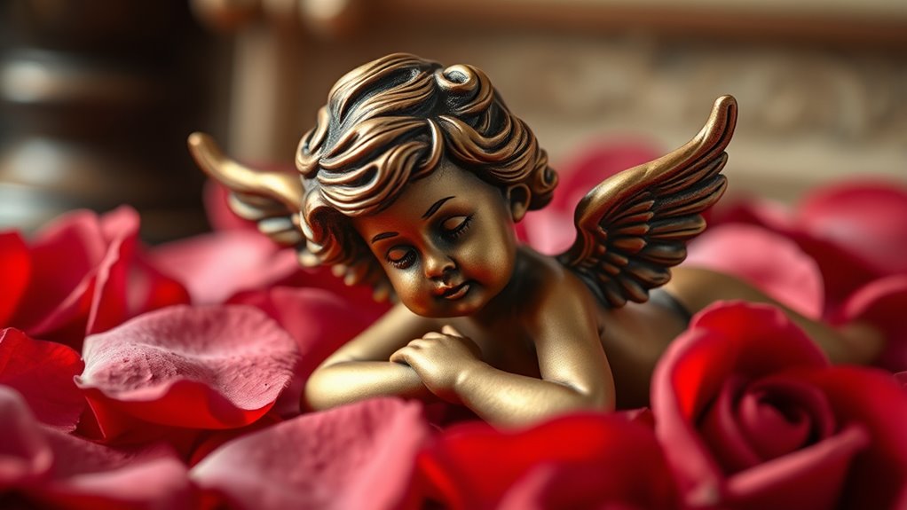 roman winged love god
