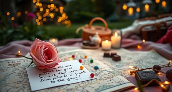 romantic adventure with clues