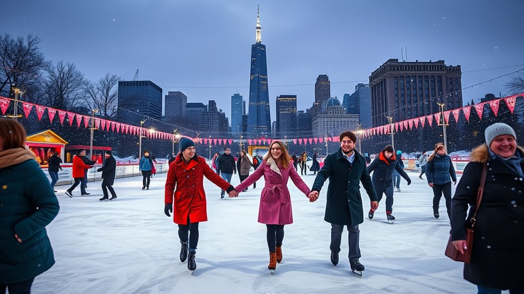 romantic family friendly winter fun