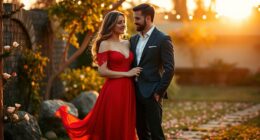 romantic fashionable coordinated attire