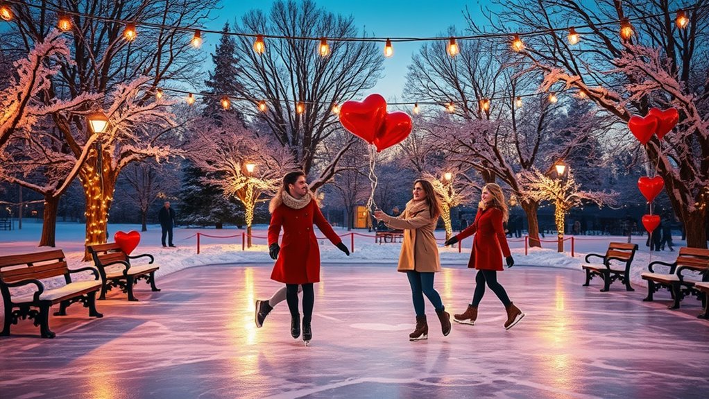 romantic outdoor ice skating