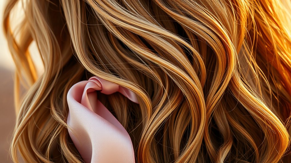 romantic tousled beach waves