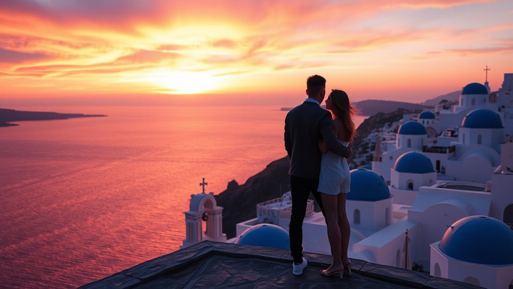 santorini sunset viewing tips