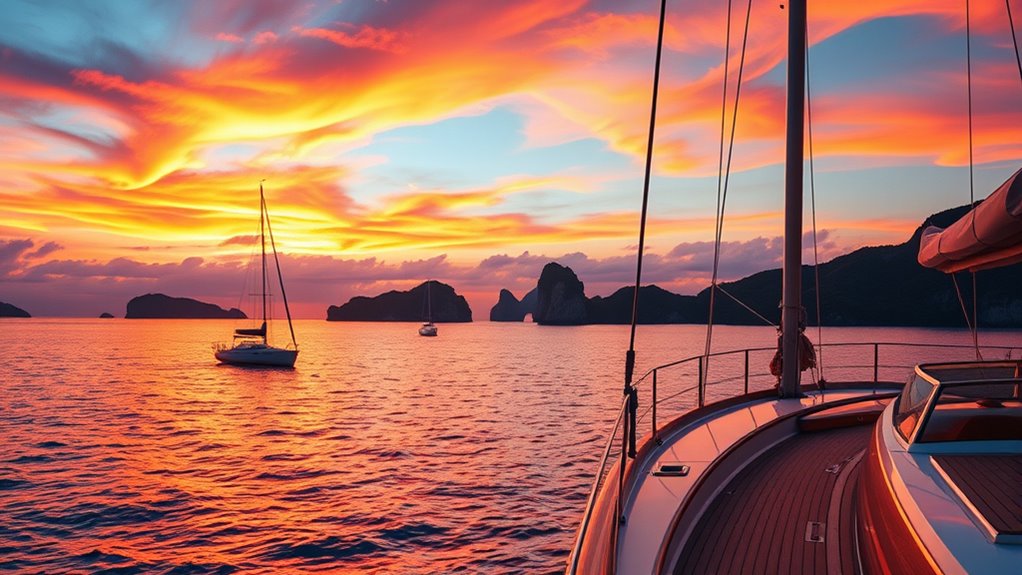 scenic coastal sunset vistas