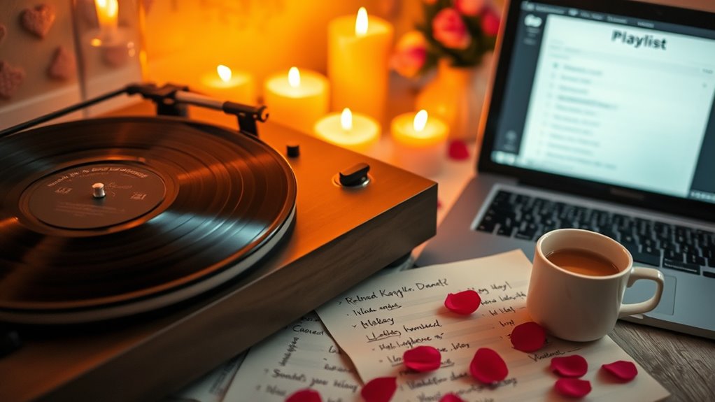 set the romantic tone