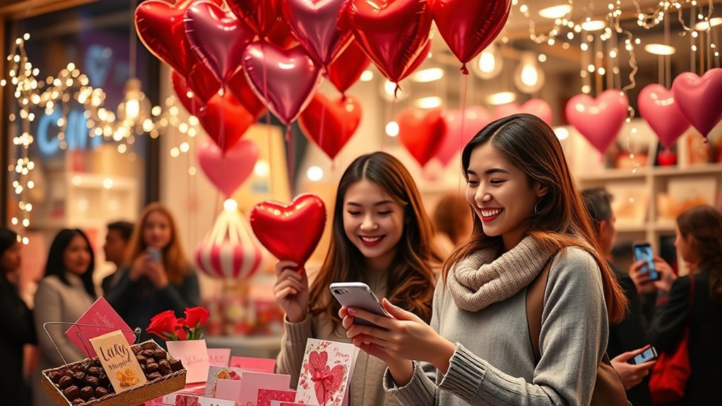 social media valentine engagement
