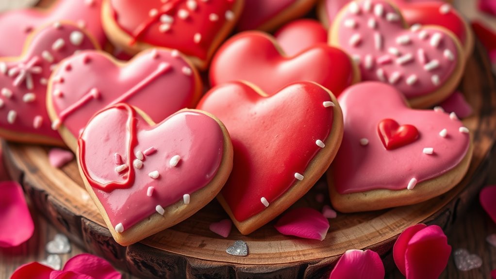 valentine s heart shaped baked goods