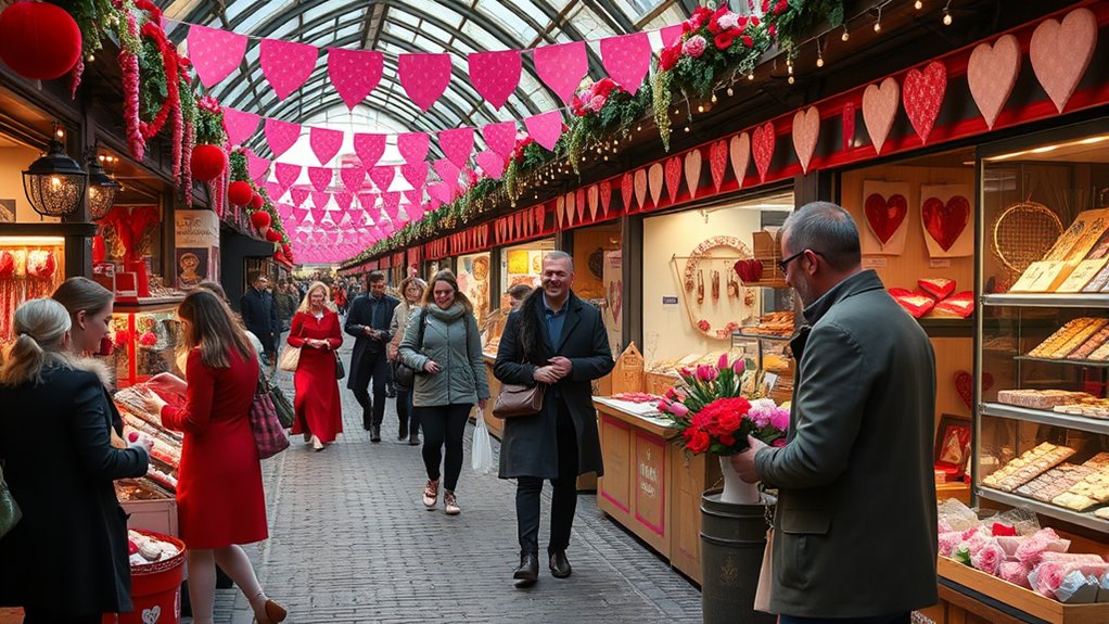 vibrant market with unique gifts