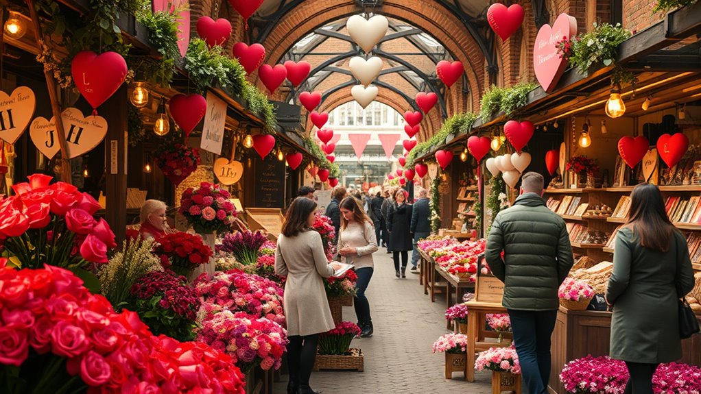 vibrant romantic food market