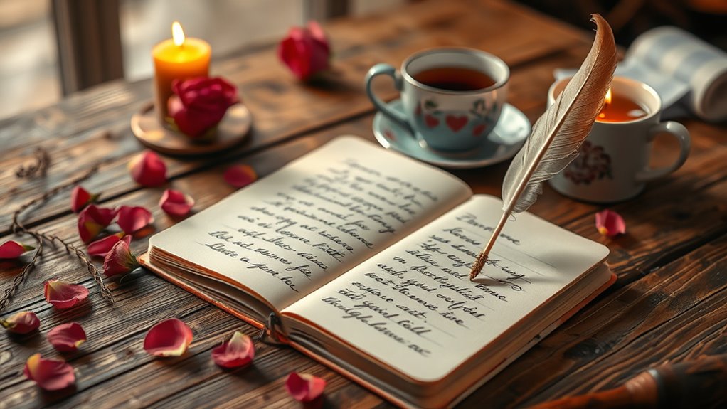 writing heartfelt romantic messages