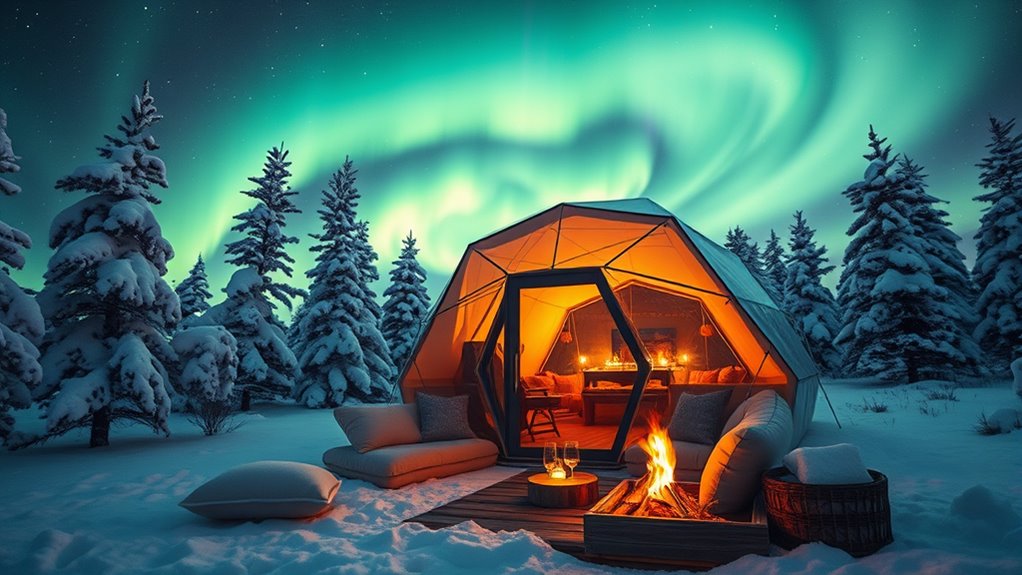 Verfolgung arktischer Aurora-Träume