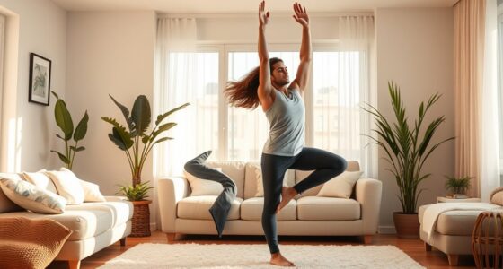 Paar-Yoga-Fluss zu Hause