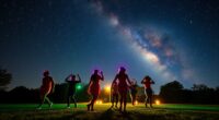 Tanze unter sternenbedecktem Himmel