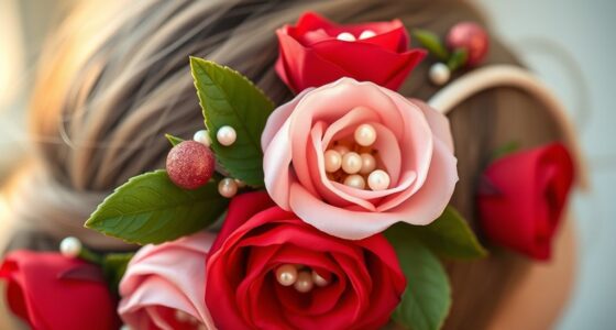 DIY Seidenblumen-Haaraccessoires