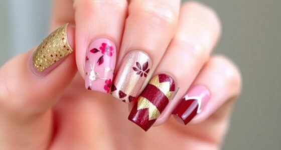 Liebe inspirierte Nagelkunst