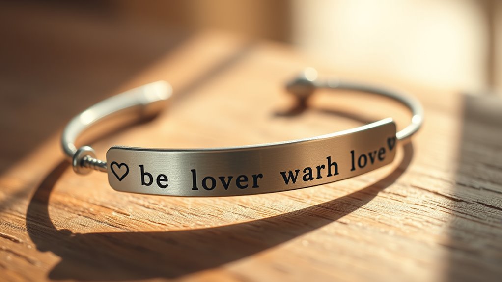 personalisierter handgestempelter Schmuck