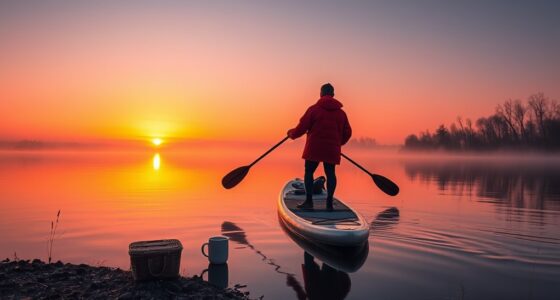Sonnenaufgang Paddle-Picknick-Abenteuer
