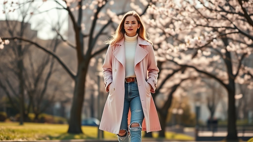 Übergangs-Outfits von Winter zu Frühling