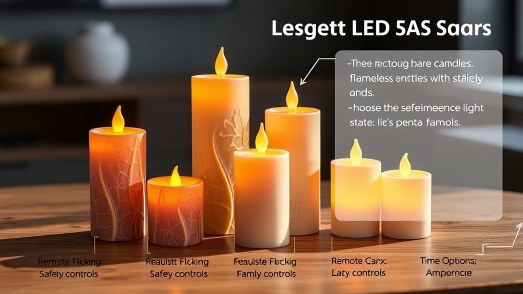 candle size safety features