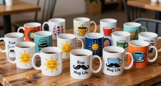 pun filled coffee mug collection