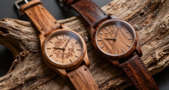 top engraved wooden couple watches