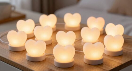 top heart shaped usb night lights