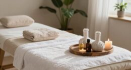 create calming massage routine