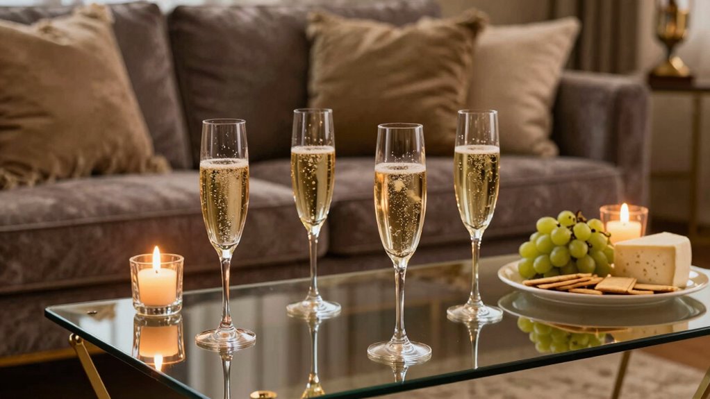create elegant celebration atmosphere