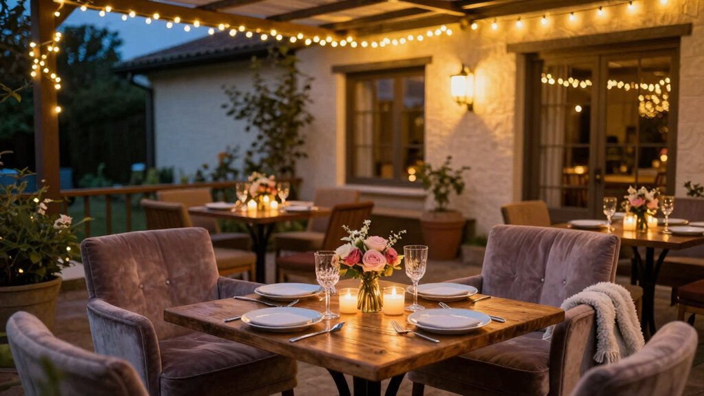 create intimate romantic ambiance
