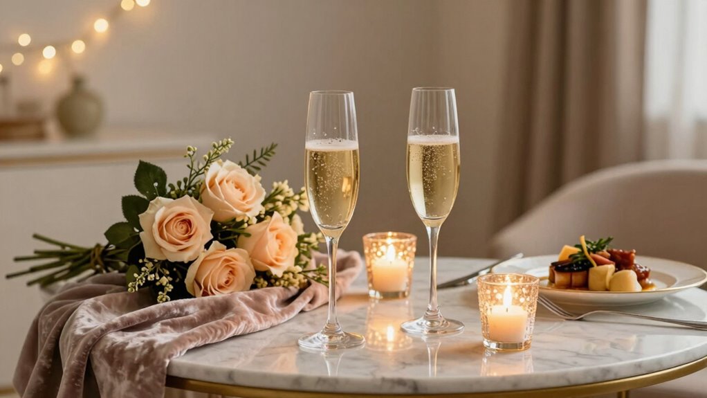 create intimate romantic home celebration