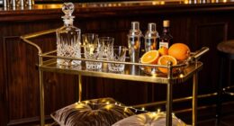 create romantic cocktail cart