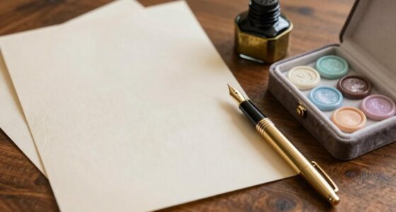 elegant materials for heartfelt messages