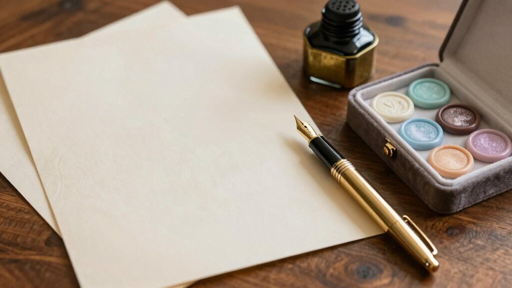 elegant materials for heartfelt messages