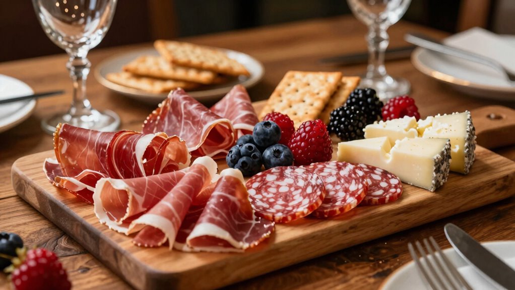 elegant organized wine compatible presentation