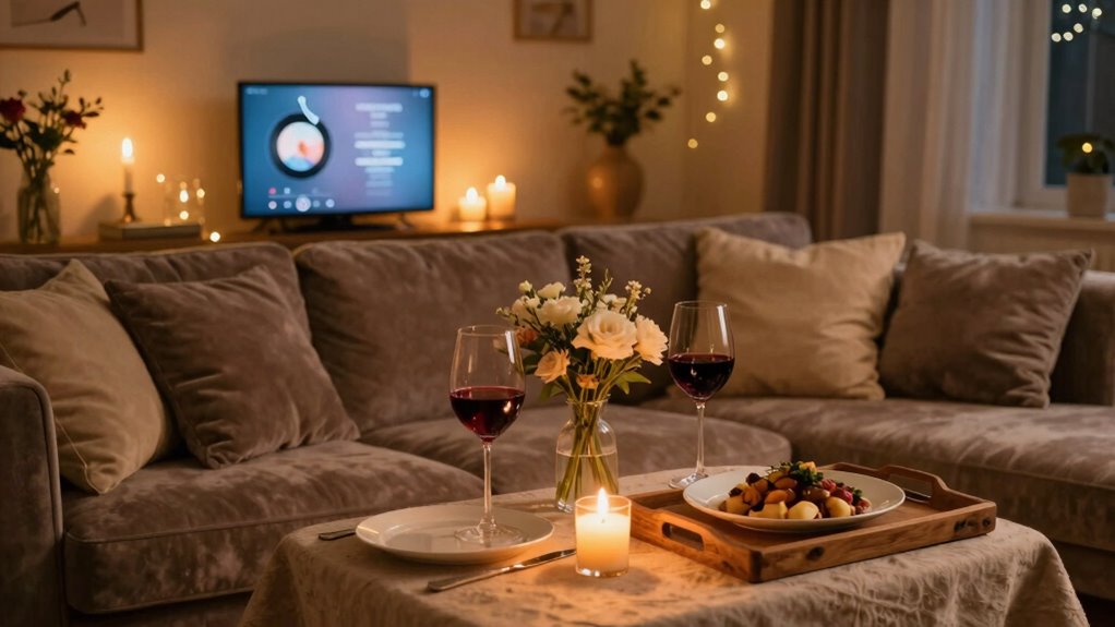 elegant outdoor romantic evening