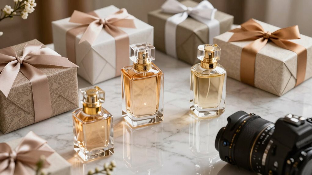 elegant personalized fragrance presentation
