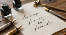 elegant romantic calligraphy supplies