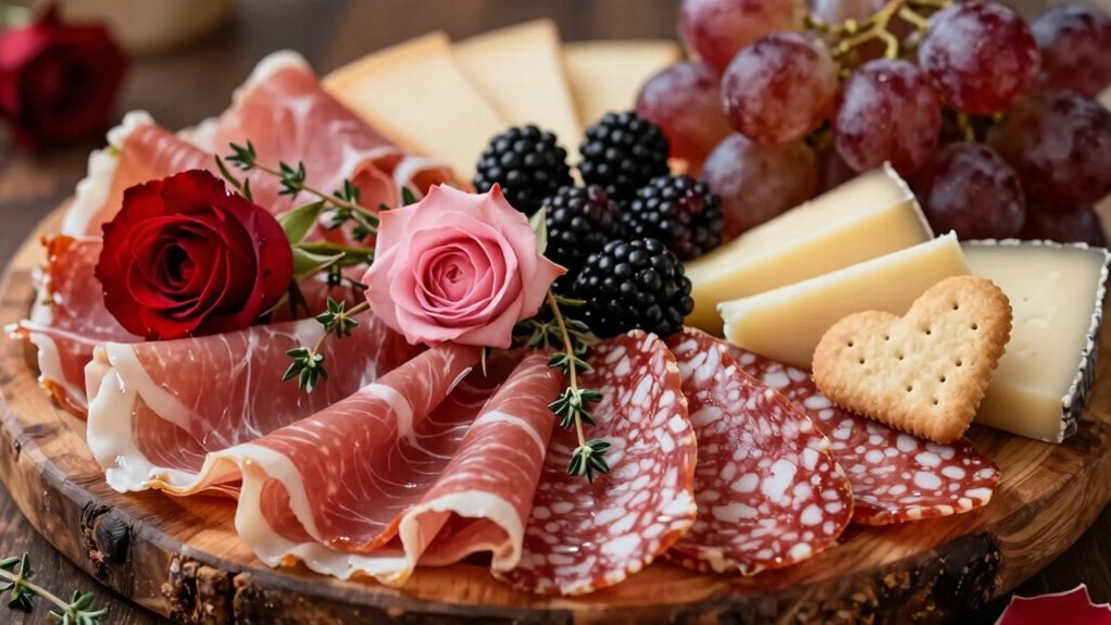 elegant romantic food presentation