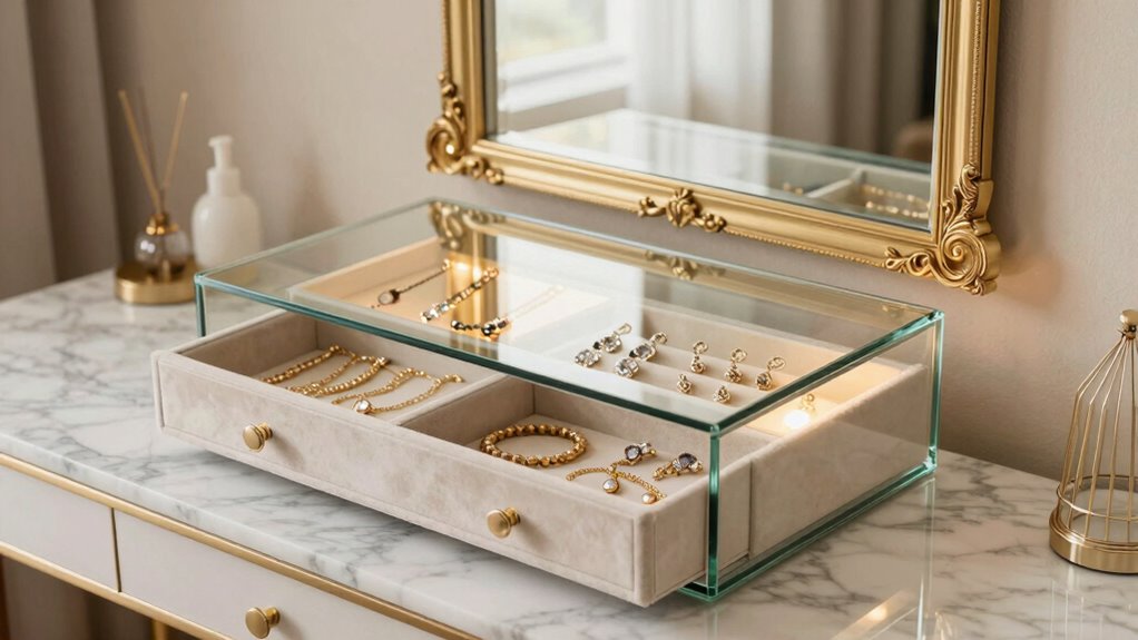 elegant vintage inspired jewelry storage