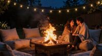 enhance backyard with fire pit