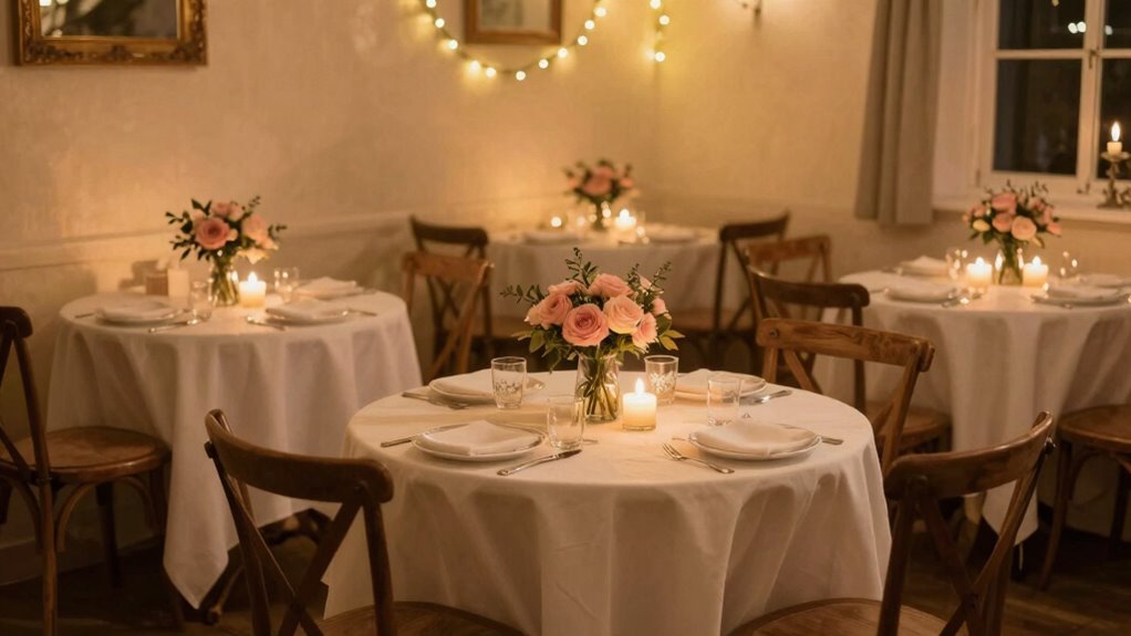 intimate local romantic celebration